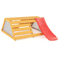 Kids' 5-in-1 Indoor Jungle Gym with Slide, Climbing Wall, & Rope Wall product